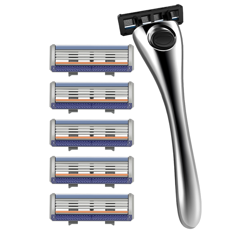 阿帕齐新款德国进口3层刀头手动天弓剃须刀刮胡刀剃头阿帕奇刀片
