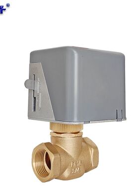 中央空调电动二通阀220v水管两通阀通风机盘管调节控制阀DN15 20