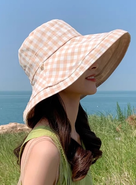 德国双面大檐防晒遮阳渔夫帽女
