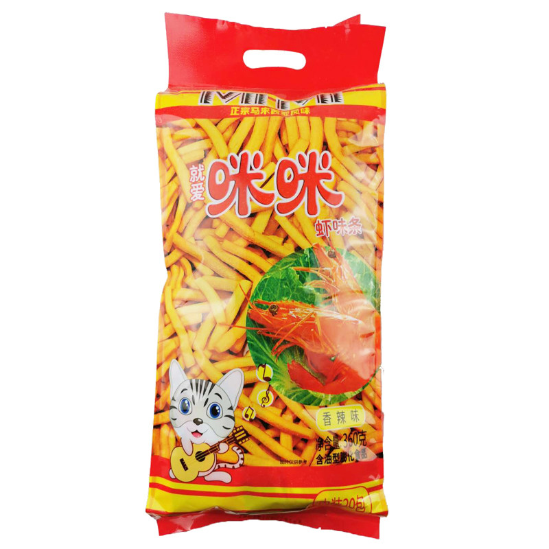 倍倍盈180g / 360g咪咪虾味条 老陈都食品膨化食品