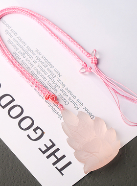 天然狐狸吊坠追梦阁粉水晶