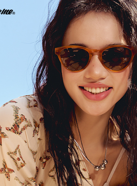 Fakeme 时尚轻奢猫眼质感板材墨镜太阳镜女防紫外线女 Kin