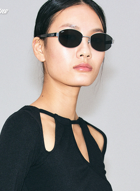 Fakeme轻奢老钱风椭圆墨镜