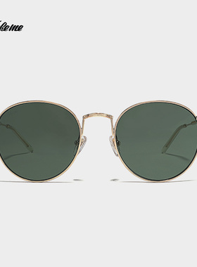 fakeme明星同款墨镜复古圆框ins