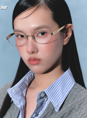 Fakeme老钱风椭圆框太阳眼镜