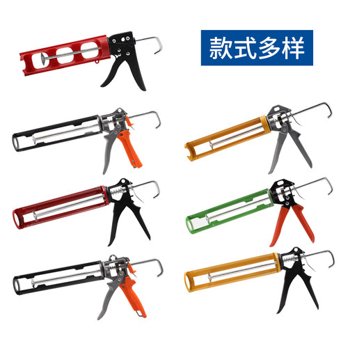 玻璃胶枪省力手动压胶枪家用胶枪圆筒硅胶结构密封软胶打胶枪 - 图3