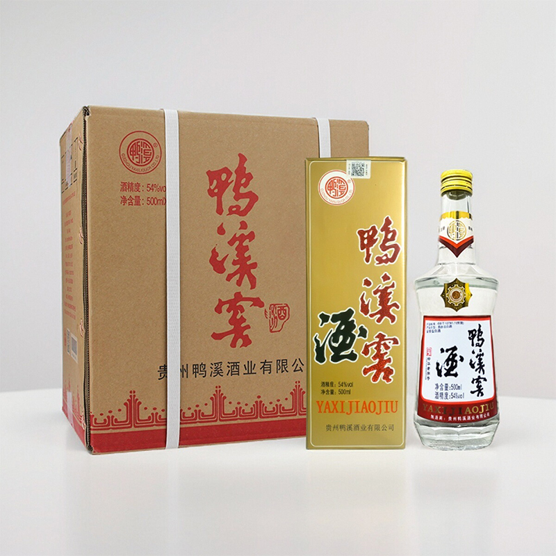 贵州鸭溪窖酒54度复古整箱6瓶礼盒官方浓头酱尾纯粮食浓香型白酒
