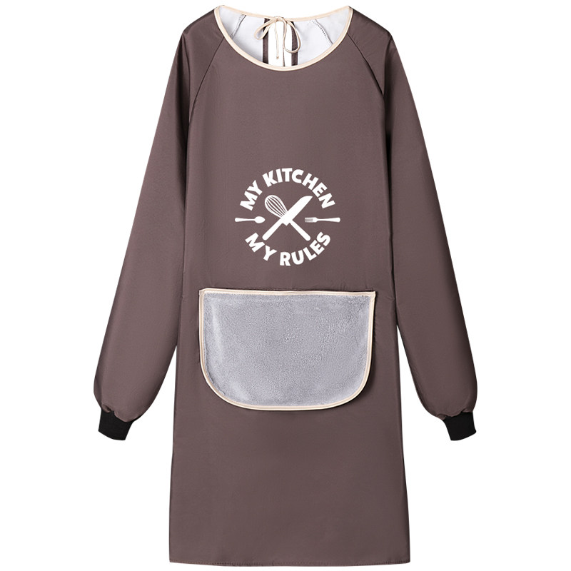 围裙家用厨房2025新款防水防油长袖工作服男女士春秋做饭围腰罩衣,淘宝优惠券,粉丝福利购,淘宝优惠卷