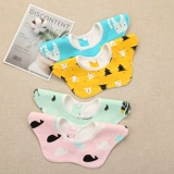 Детский хлопковый демисезонный слюнявчик для новорожденных, защитный водонепроницаемый нагрудник