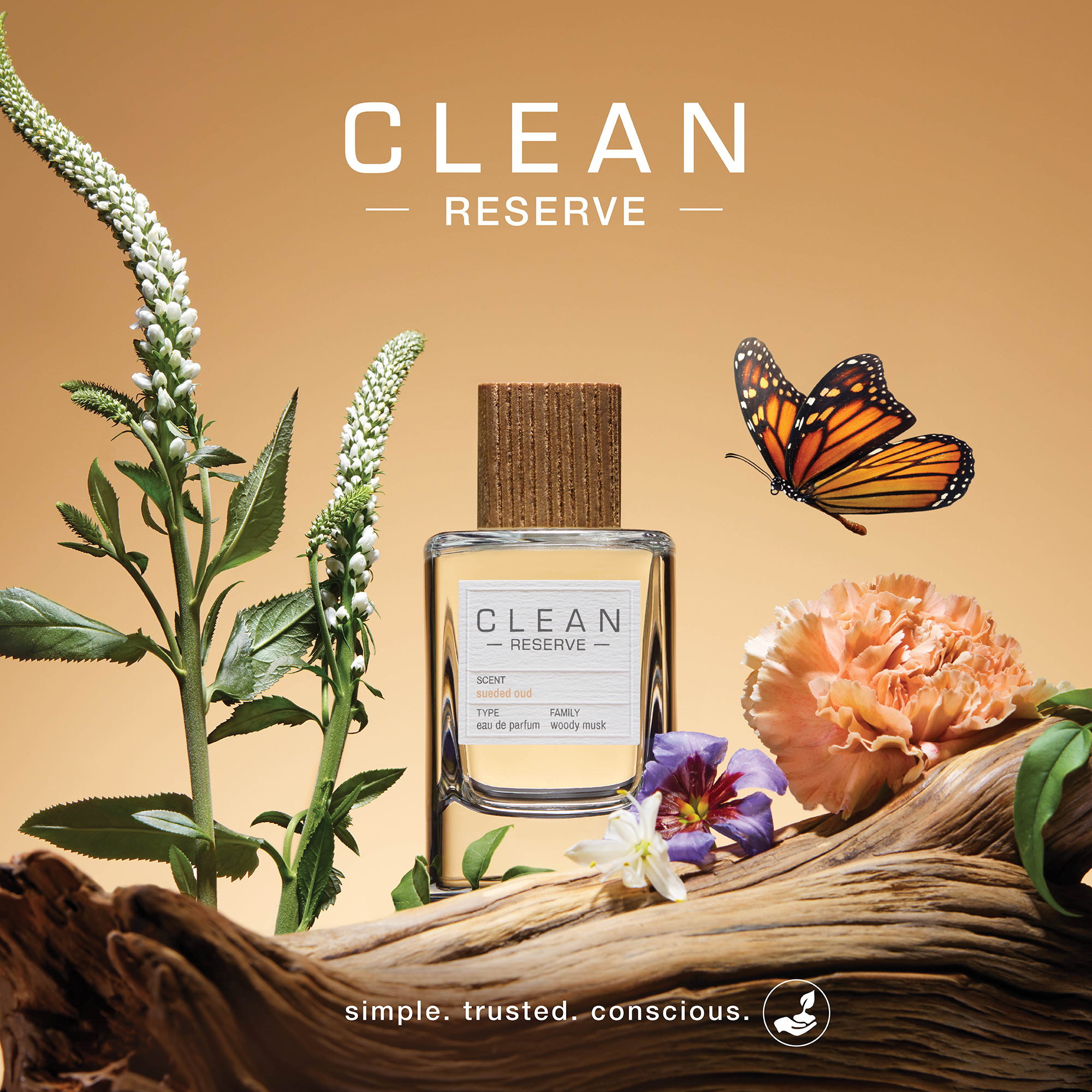 【官方正品】Clean麂皮乌木浓香水男士女士茉莉琥珀温柔花香持久
