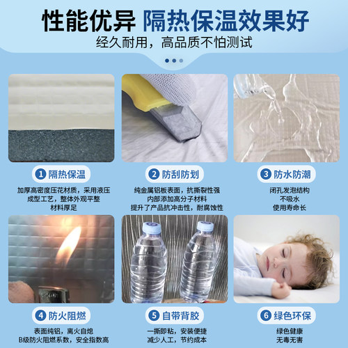 隔热板耐高温隔热材料屋顶楼顶保温板防火橡塑板保温棉隔热棉自粘 - 图2