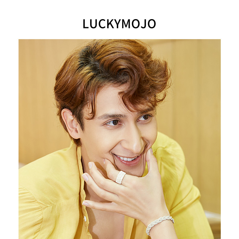 土耳其s999纯银编织女潮流男食指戒 luckymojo戒指/指环