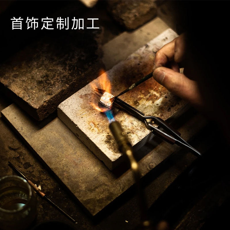 黄金加工定制999足金足银首饰戒指 luckymojo手链