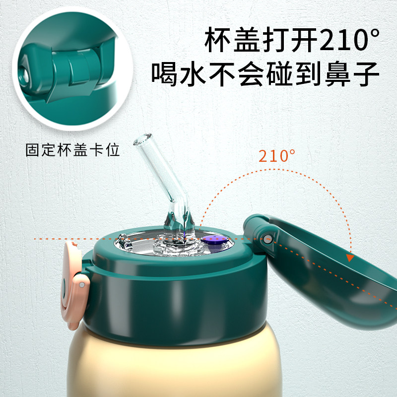 新儿童保温杯316吸管杯幼儿园水杯女童直饮水壶女孩男孩弹扣杯子,淘宝优惠券,粉丝福利购,淘宝优惠卷