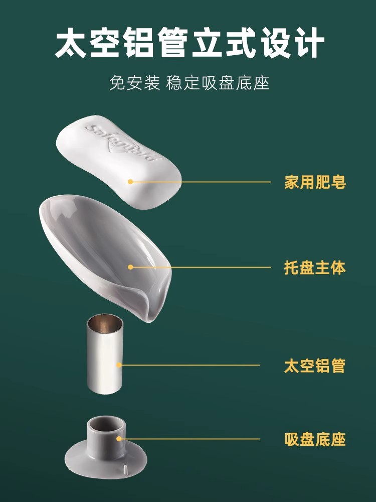 天降到手1.5元！创意树叶形肥皂盒2个装，创意荷叶包裹设计！-第5张图片-提都小院