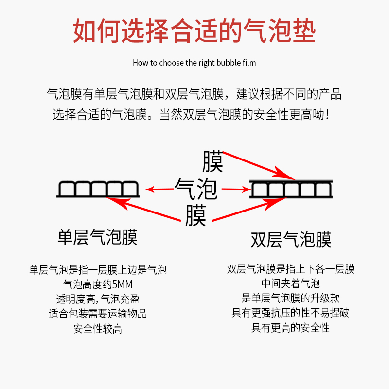 宽80cm100cm120cm包装膜快递防震膜袋泡泡膜气泡膜卷装泡沫纸包邮-图2