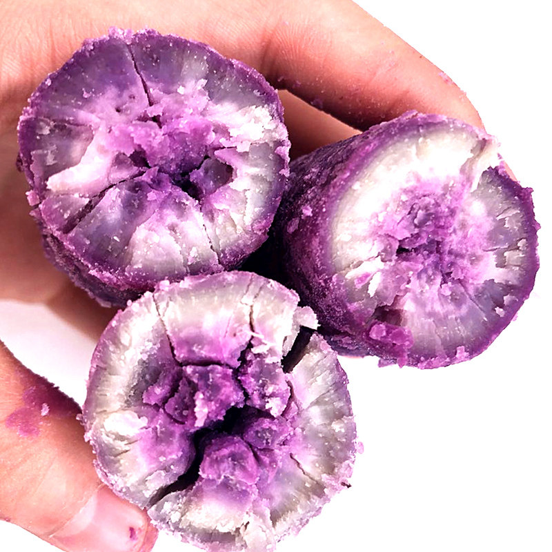 新鲜冰激凌5斤紫心板栗花心薯地瓜 誉丰源番薯