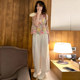 Maternity pants summer thin casual wide leg pants for outer wear