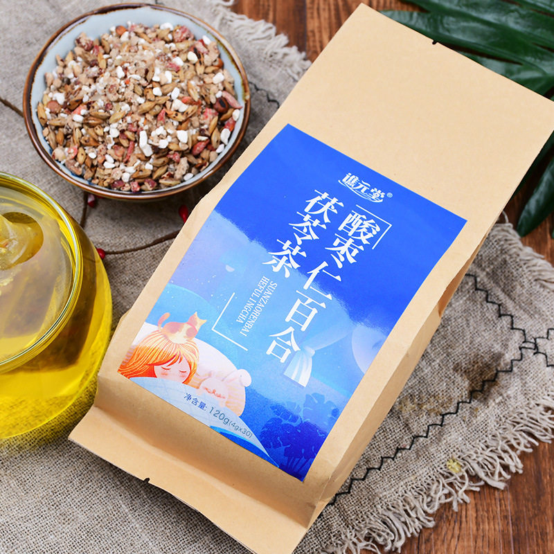 酸枣仁百合茶莲子桂圆粉睡眠茯苓 琴瑟信达滋补养生养生茶