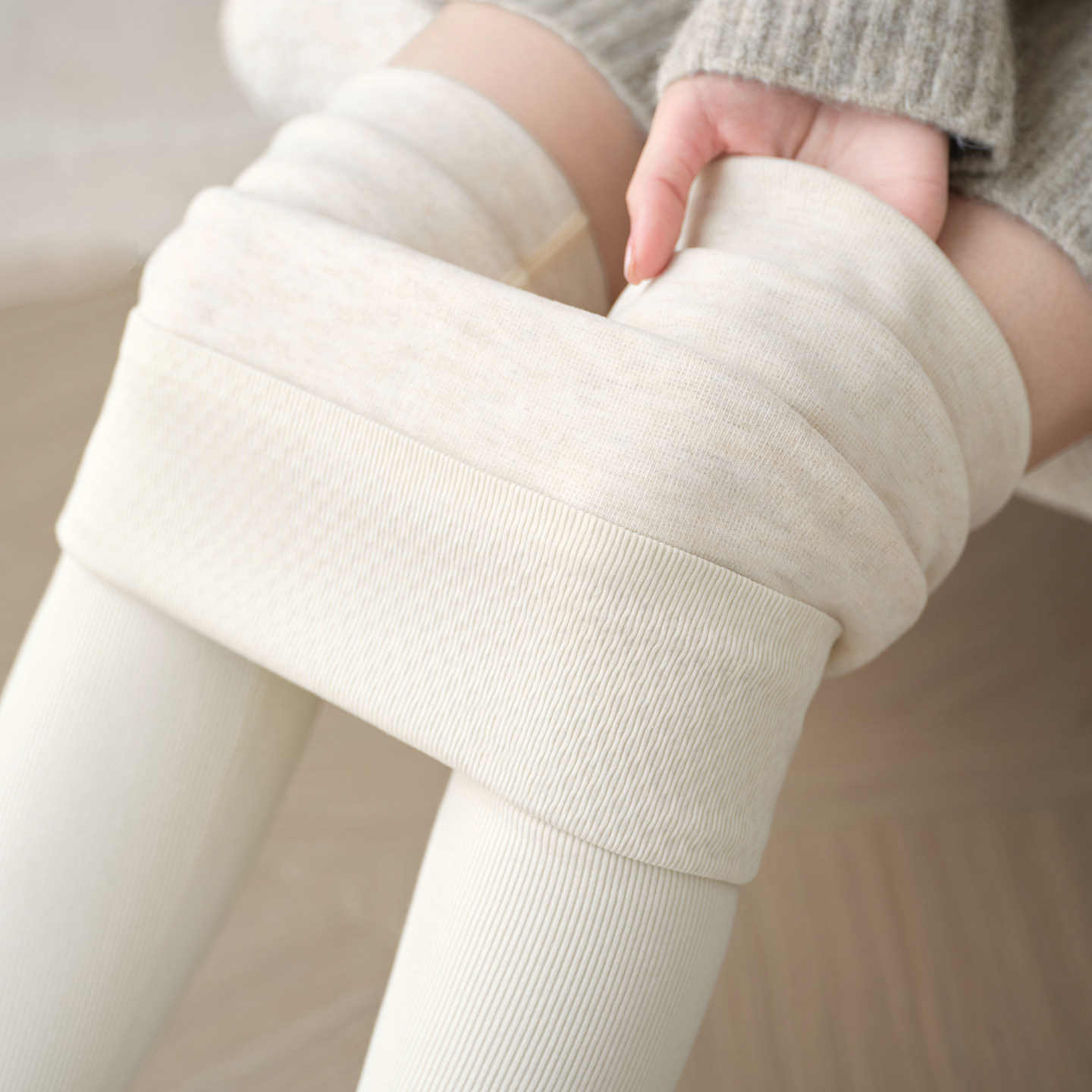 打底裤加长版高个子女2025新款冬薄绒保暖裤高腰修身加绒螺纹棉裤,淘宝优惠券,粉丝福利购,淘宝优惠卷