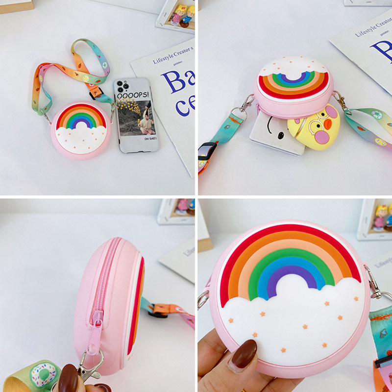 儿童女可爱公主甜甜圈女孩潮零钱包 newu箱包女士包袋