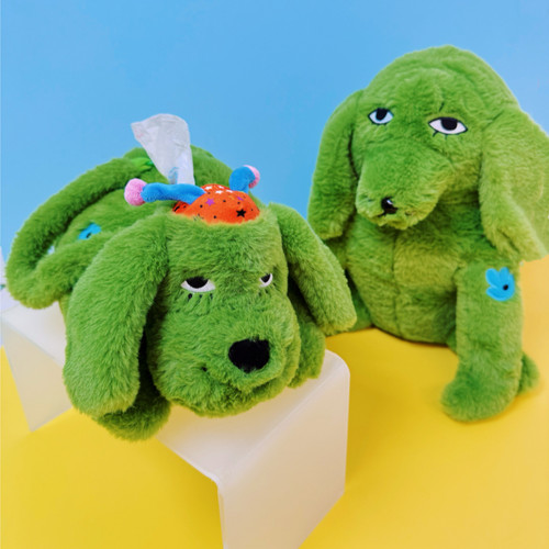 uodycoco原创小狗悬挂纸巾袋可爱卡通家用卧室车载宿舍创意纸巾包 - 图1