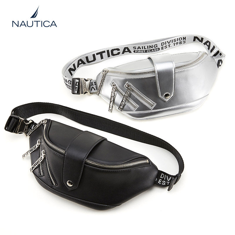 诺帝卡银色潮牌女ins街头饺子包 nautica箱包女士包袋