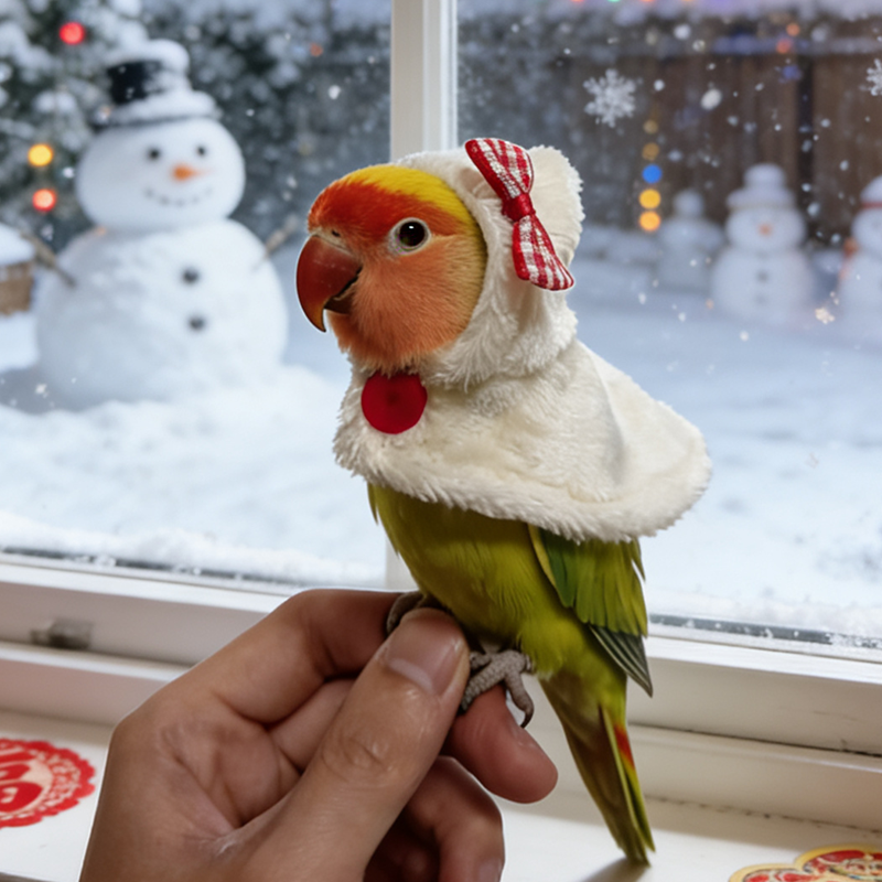 温柔米妃鹦鹉斗篷披风小鸟类衣服过冬季保暖睡袍防冻宠物遛鸟用品,淘宝优惠券,粉丝福利购,淘宝优惠卷