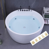 Round bath Acrylic Independent Style Hotel Folk Double insulation Home Baths White empty cylinders 1m