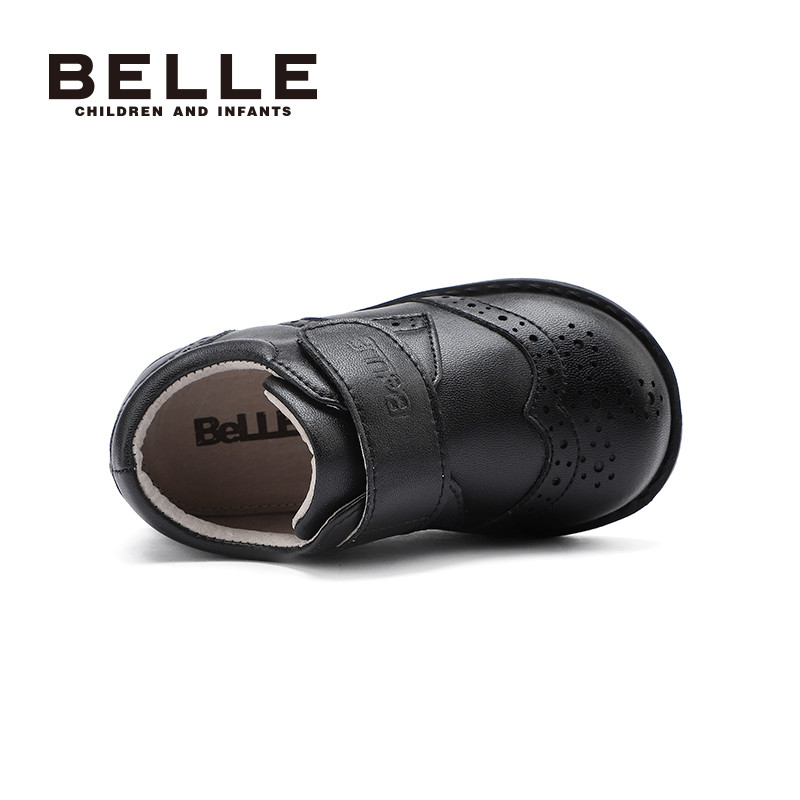 百丽童鞋幼童皮鞋春季男童黑色学生鞋时尚宝宝软底鞋儿童演出鞋子,淘宝优惠券,粉丝福利购,淘宝优惠卷