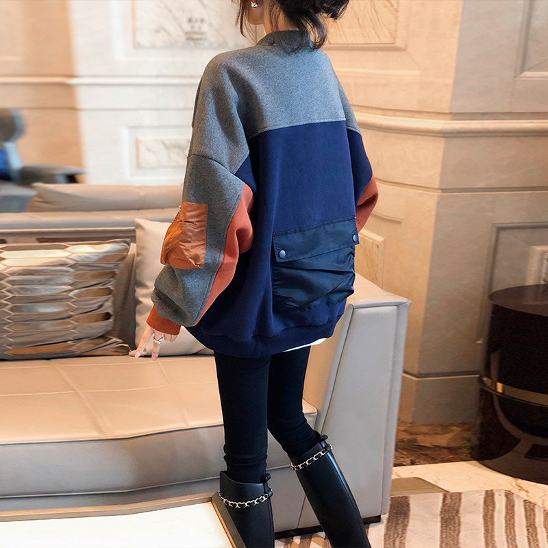 休闲棒球服短款宽松大码爆款夹克 赛美意女装短外套