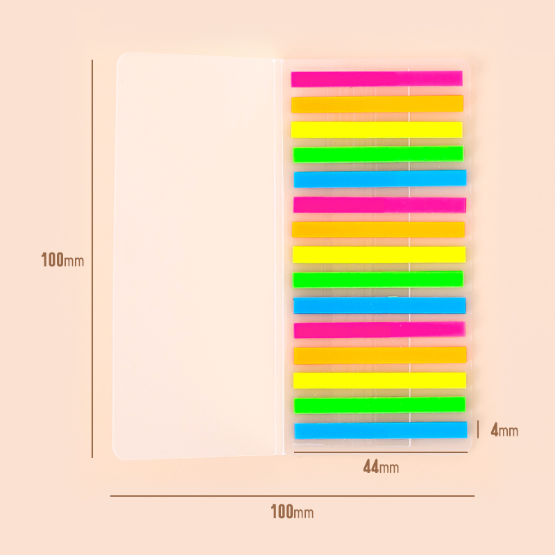 ins敲极细索引贴小窄条便利贴n次贴阅读便签学生读书笔记标签贴纸-图3