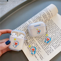 Japan-ROK Doraemon A dream applies airpods1 2 3pro headphone sleeve Apple three generations Bluetooth protection shell silicone gel soft