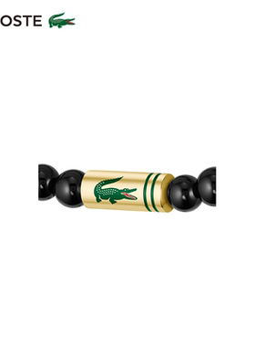 LACOSTE/鳄鱼MATCHPOINT系列串珠玛瑙钢手串手环手链