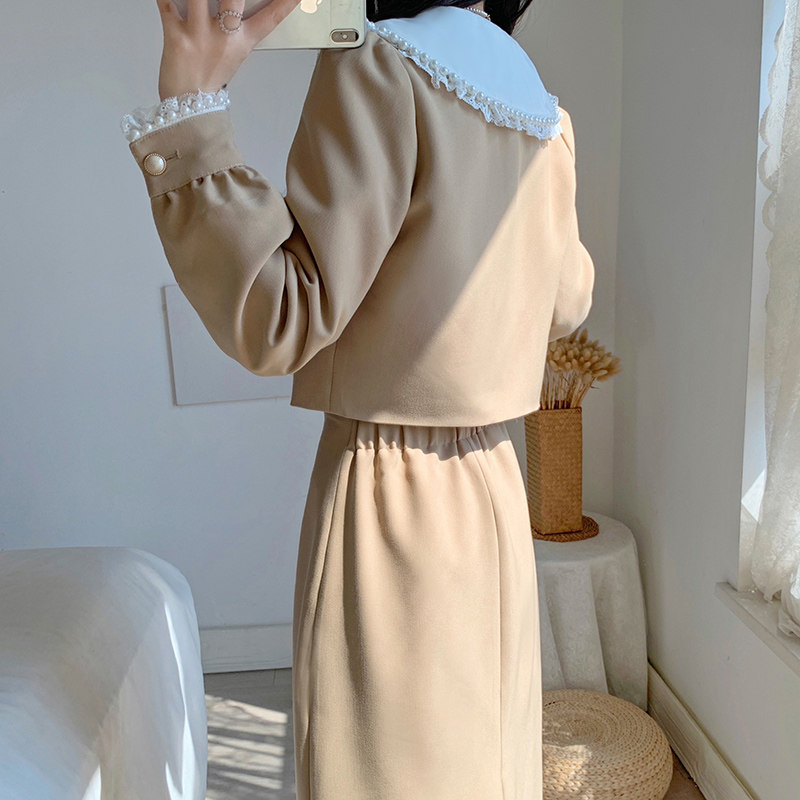 春装2022新款法式气质收腰半身裙 倪惑连衣裙