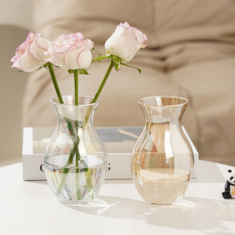 简约欧式玻璃花瓶小号网红多色水养绿植鲜花插花瓶桌面装饰摆件,淘宝优惠券,粉丝福利购,淘宝优惠卷