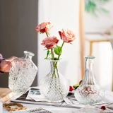 Творческая простота стеклянная ваза ретро гидравлические зеленые цветы сушеные цветы и цветы, цветы и цветы, ins indpool гостиная украшения