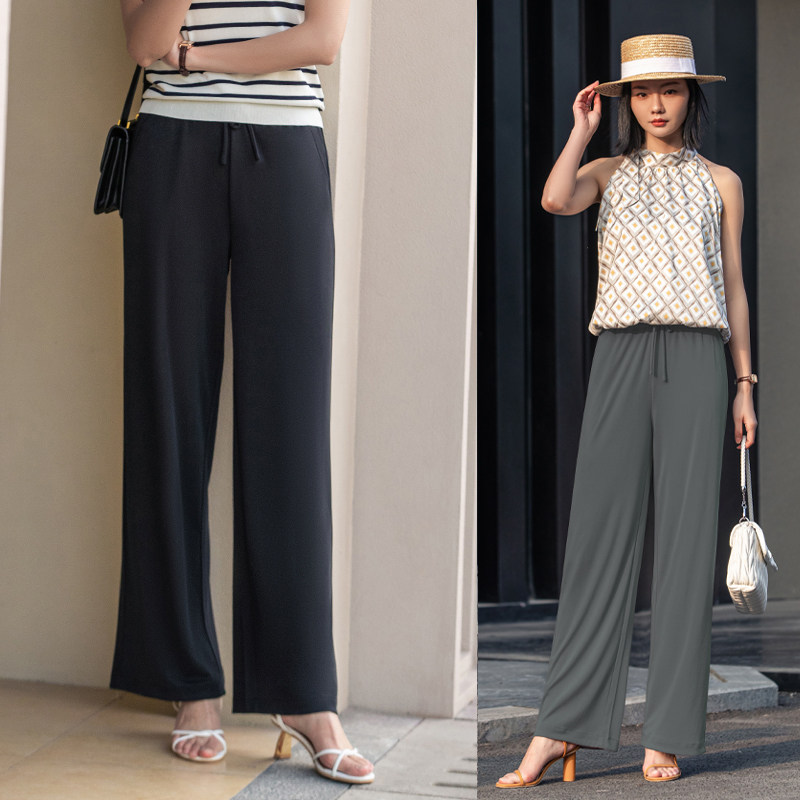 魅织2022年新款外穿春夏百搭阔腿裤 魅织休闲裤