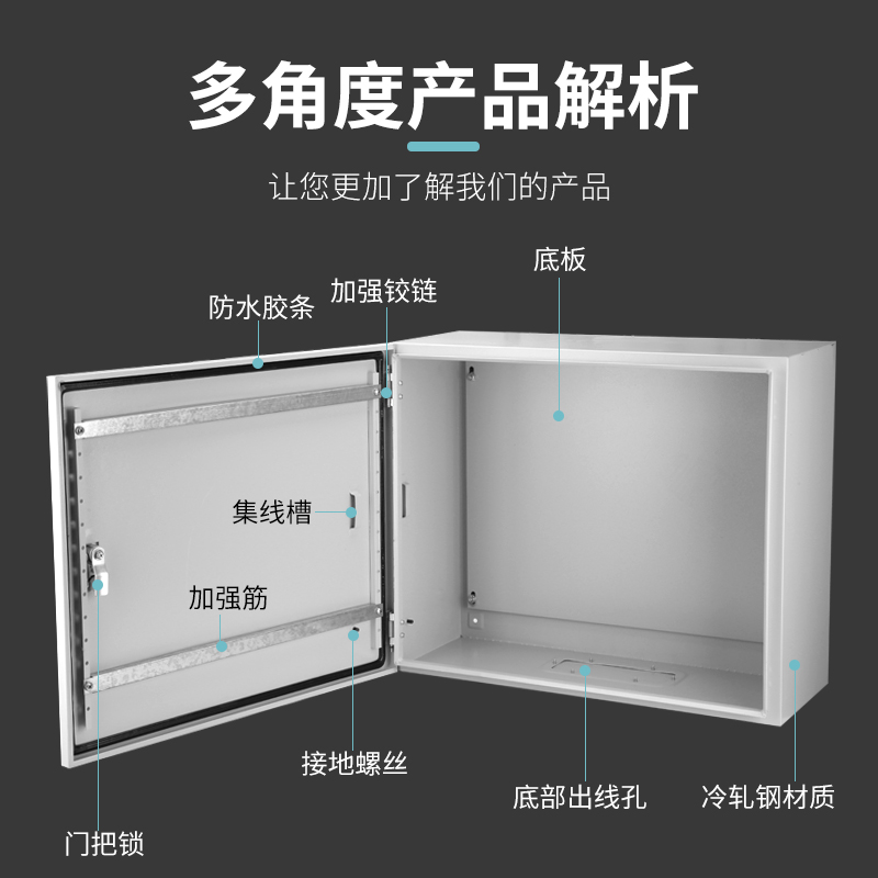 配电箱横箱基业箱明装电箱家用电控箱电气箱强电控制箱配电柜定制-图2