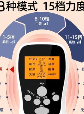 专业多功能脉冲中频颈腰背按摩贴
