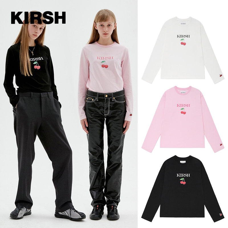 kirsh20年秋冬大樱桃长袖t恤卫衣 kirsh海外T恤