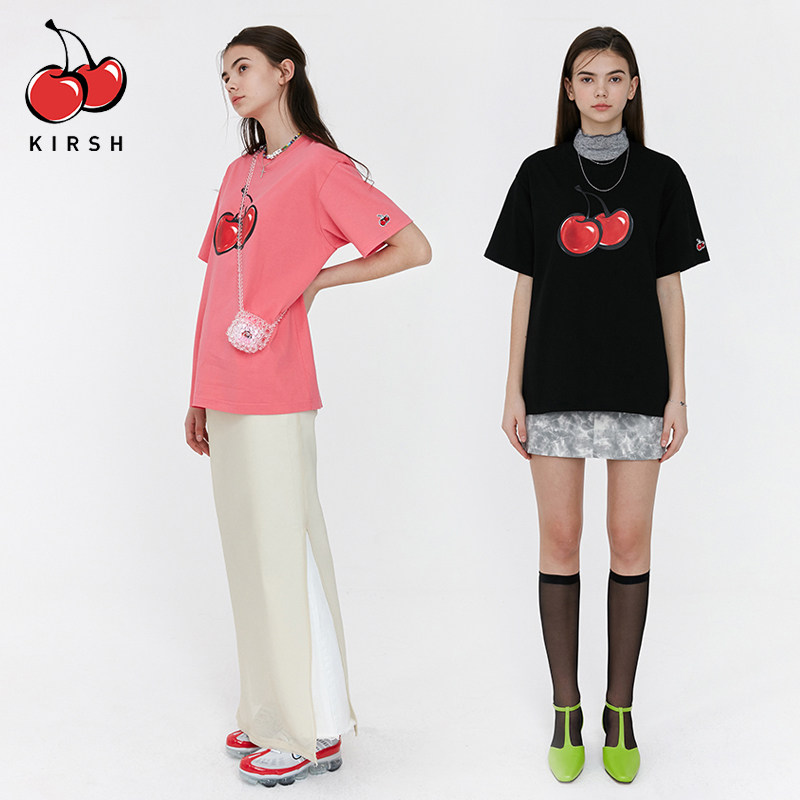 kirsh2020年春夏新款大樱桃t恤 kirsh海外T恤
