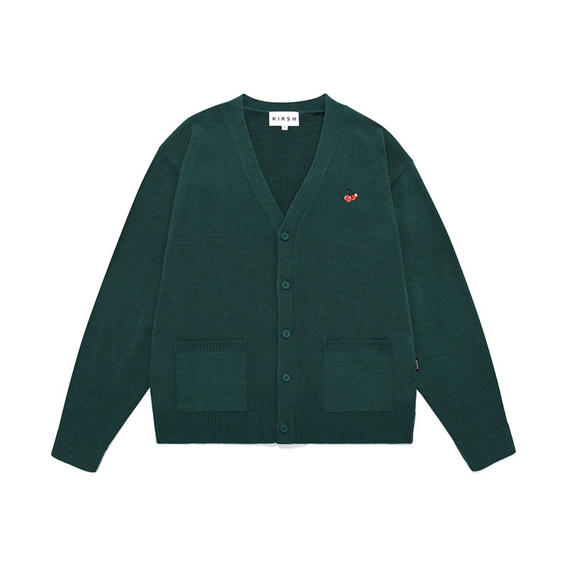 kirsh2020年秋冬新款大樱桃开衫 kirsh海外毛针织衫