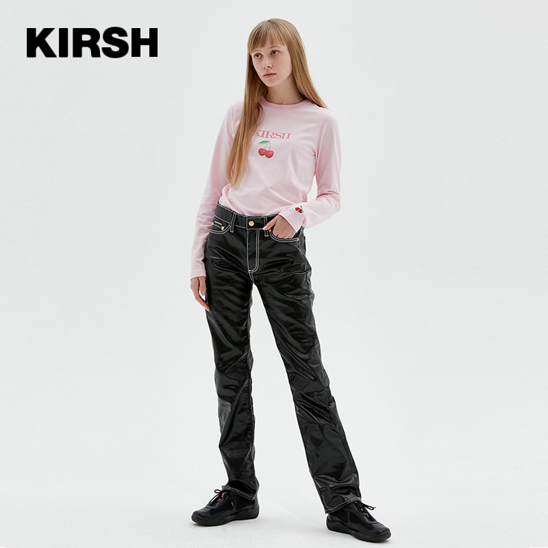 kirsh20年秋冬大樱桃长袖t恤卫衣 kirsh海外T恤