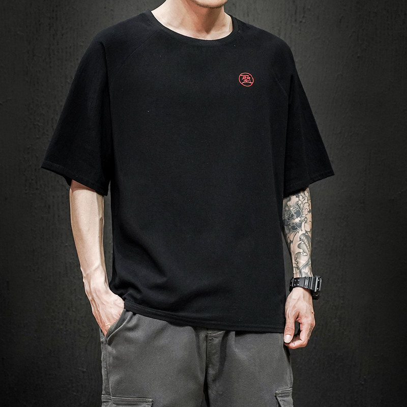 中国风齐天大圣孙悟空刺绣宽松t恤 汉樊男装T恤