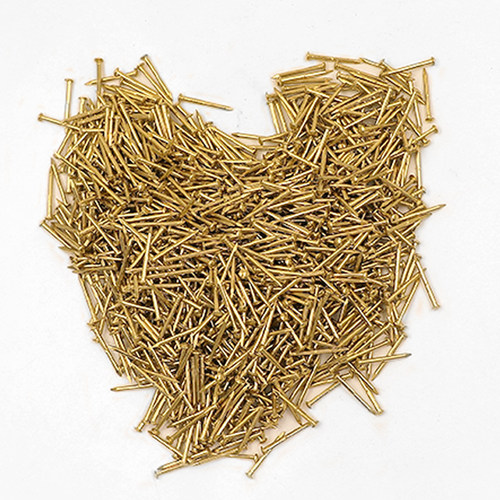 小钉小号迷你铜钉圆头铜钉纯黄铜木头圆钉黄铜钉子木工金色丁子细 - 图2