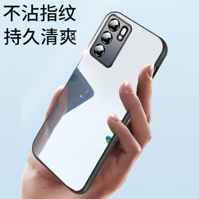 网红补妆神器opporeno6手机壳玻璃Reno6pro补妆镜子reno6pro+网红RENO6PRO全包por液态软边电镀镜面壳5G女款 - 图2