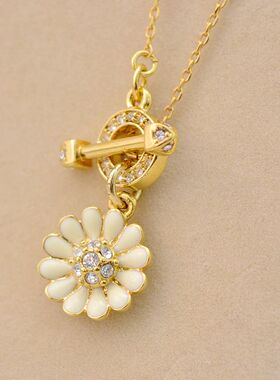 欧美镶钻手绘项链现货