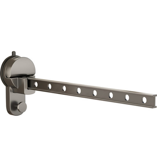 德国品质吸盘向上折叠晾衣架阳台家用隐形伸缩晒杆室内挂衣架飘窗 - 图3