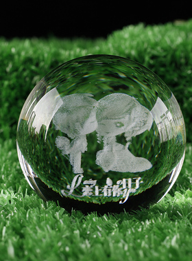麋鹿麋鹿星空家居透明女生水晶球